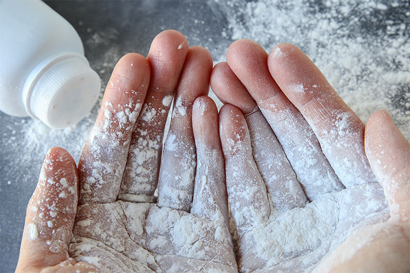 Putting Baby Powder On Lady Parts